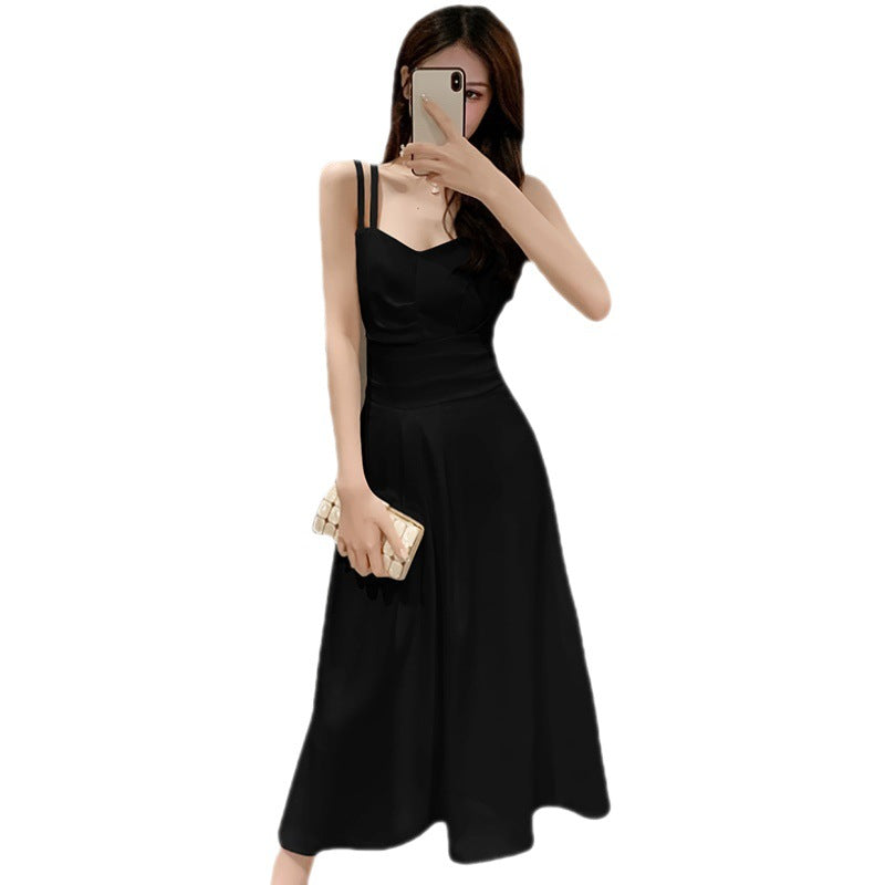 Robe maxi femme à fines bretelles et coupe classique Chic & Stil