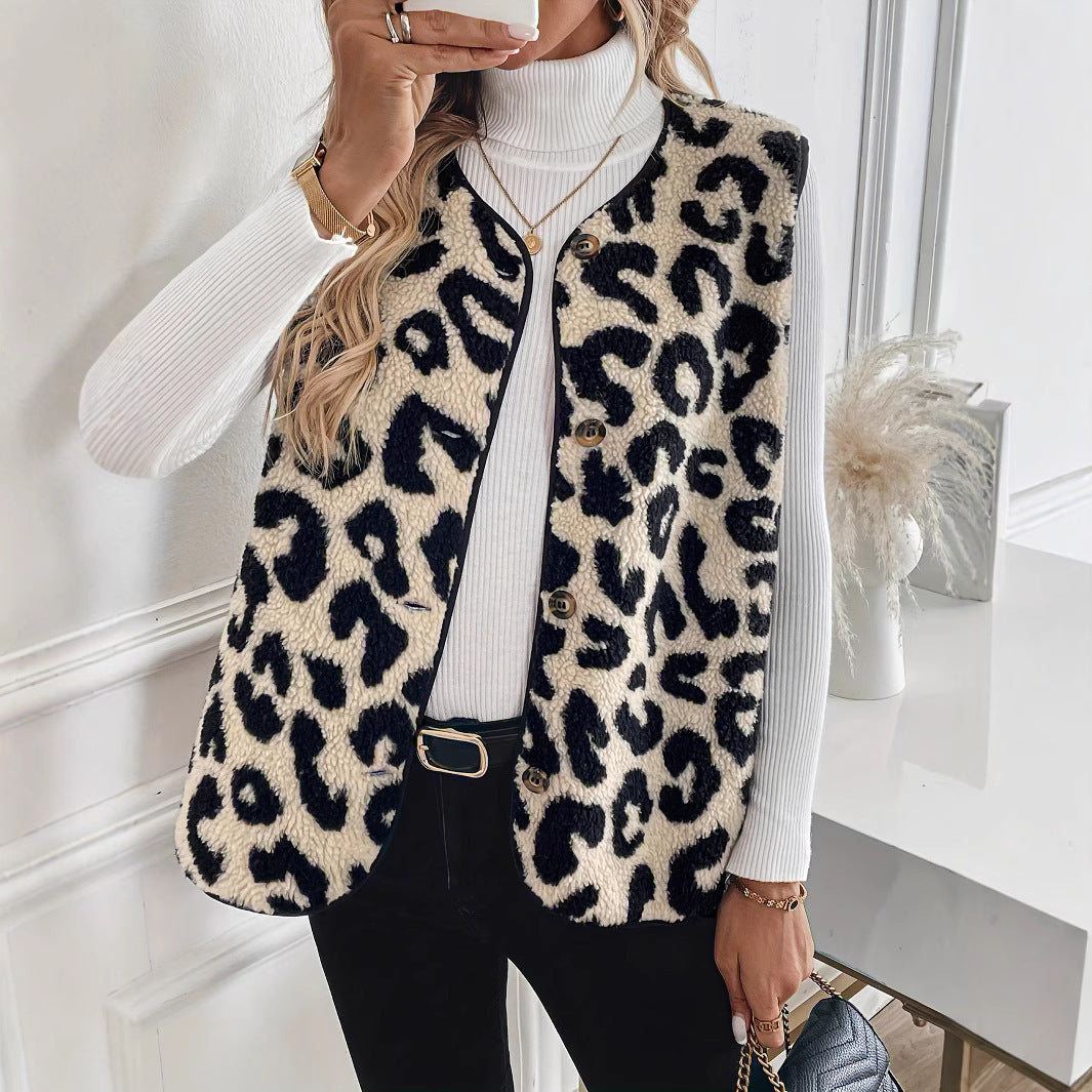 Ladies Cozy Fleece Vest Leo Lune London