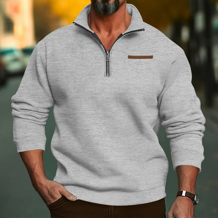 Men's Fleece Sweatshirt with Zipper Lune London