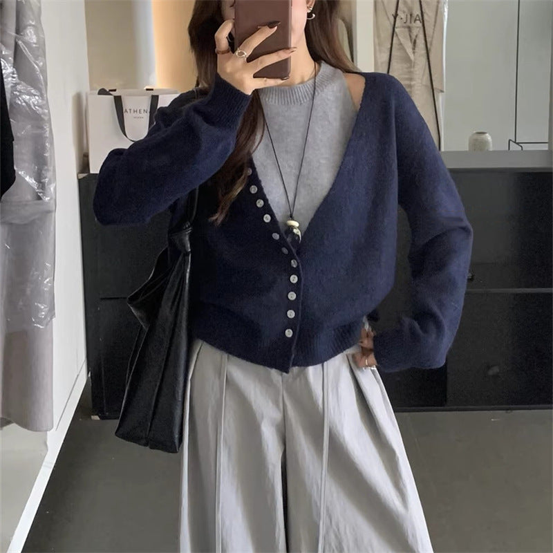 Cardigan en tricot loose pour femmes Chic & Stil
