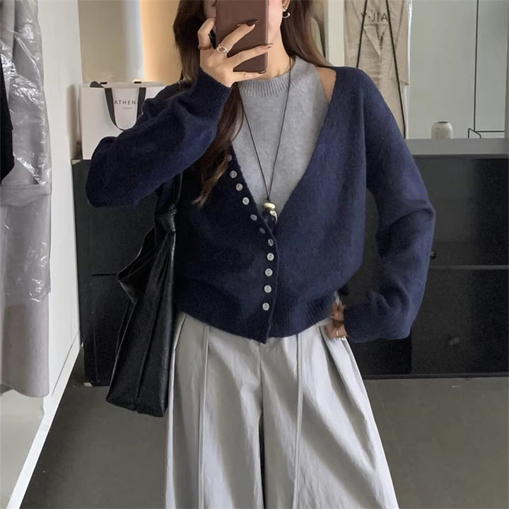 Cardigan en tricot loose pour femmes Chic & Stil