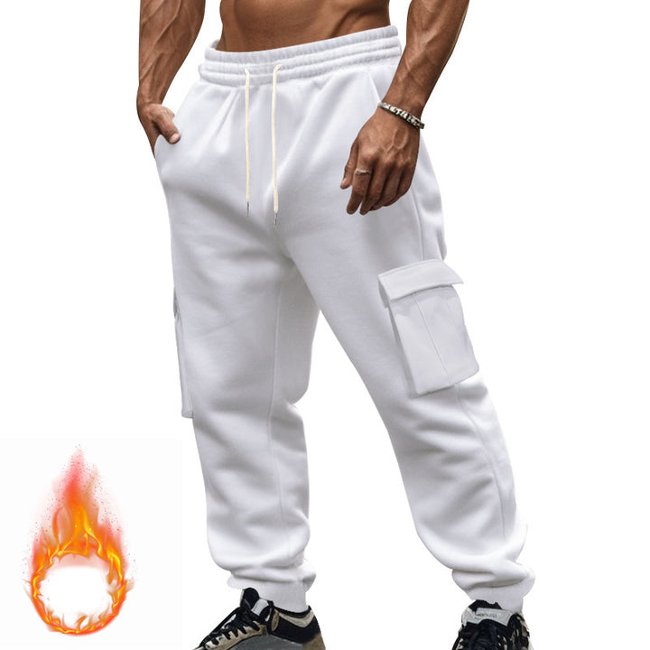 Cargo jogger pants for men with elastic waistband and practical pockets Lune London