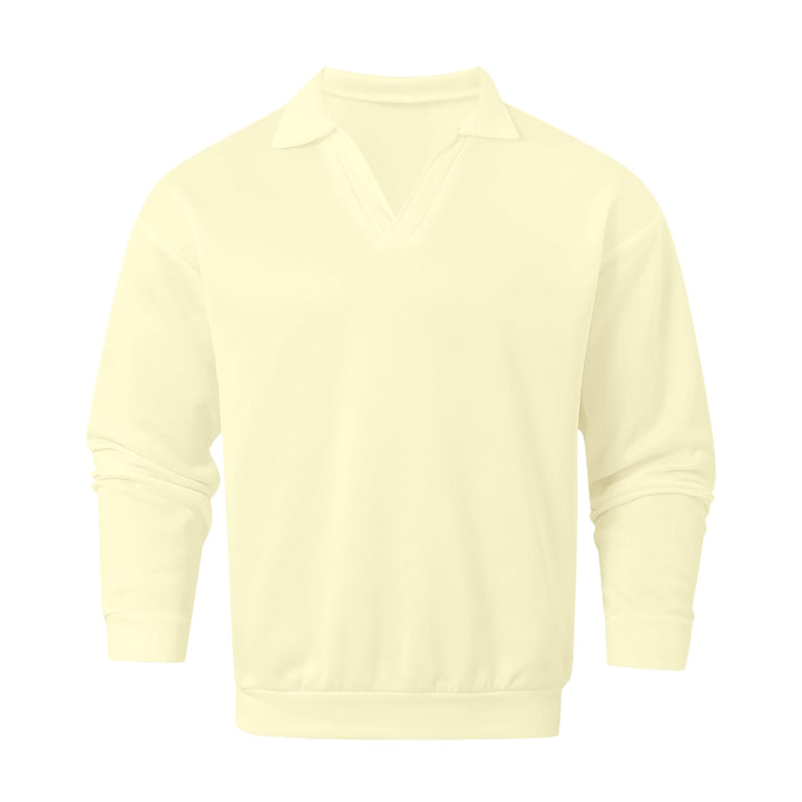 Casual V-neck sweater for men in soft material Lune London