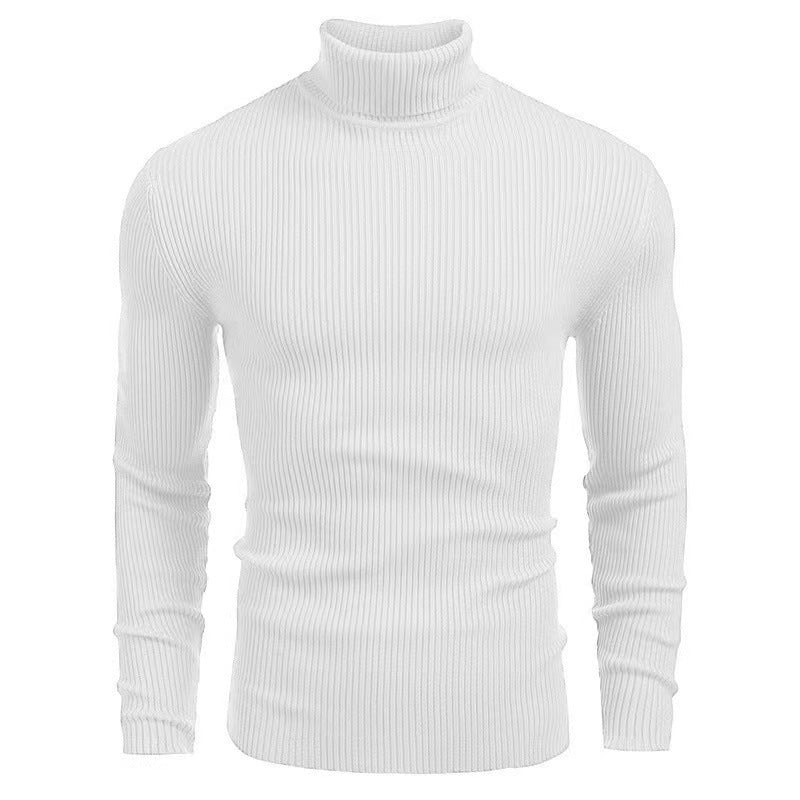 Men's ribbed fine knit turtleneck sweater Lune London