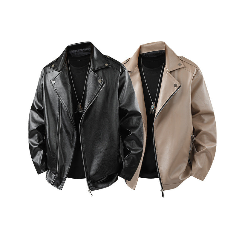 Ladies classic faux leather biker jacket Lune London