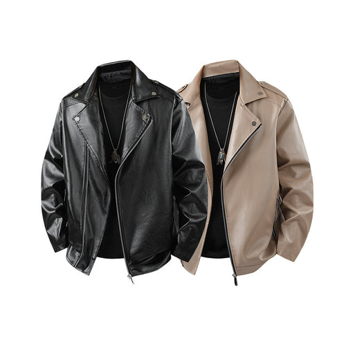 Ladies classic faux leather biker jacket Lune London