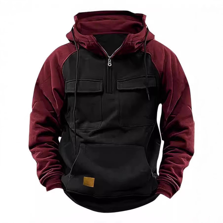 Functional hooded jacket for men with practical pockets Lune London