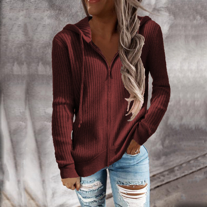 Lady cardigan with hood and side pockets Lune London