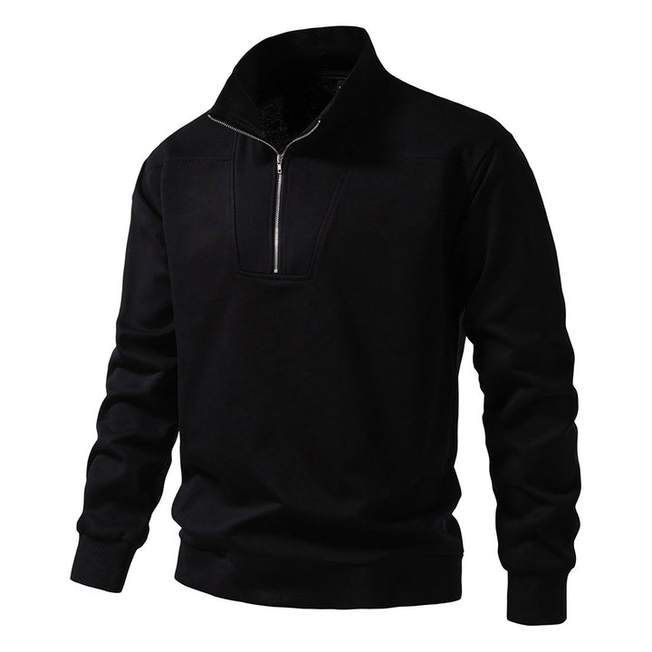 Men's high-neck sweater with half-zip closure and comfortable fit Lune London