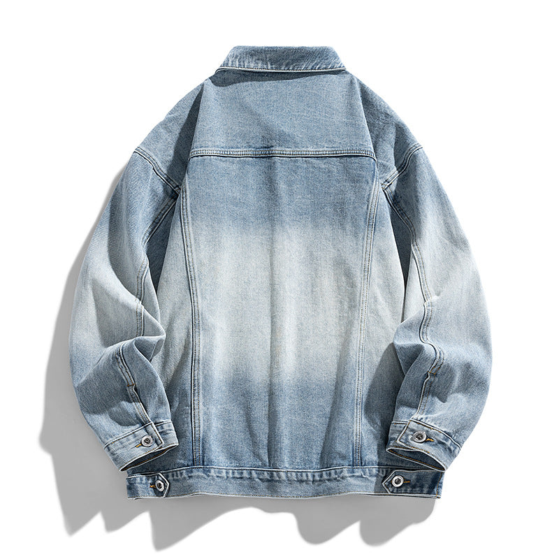Trendy denim jacket for men with a relaxed fit and practical pockets Lune London