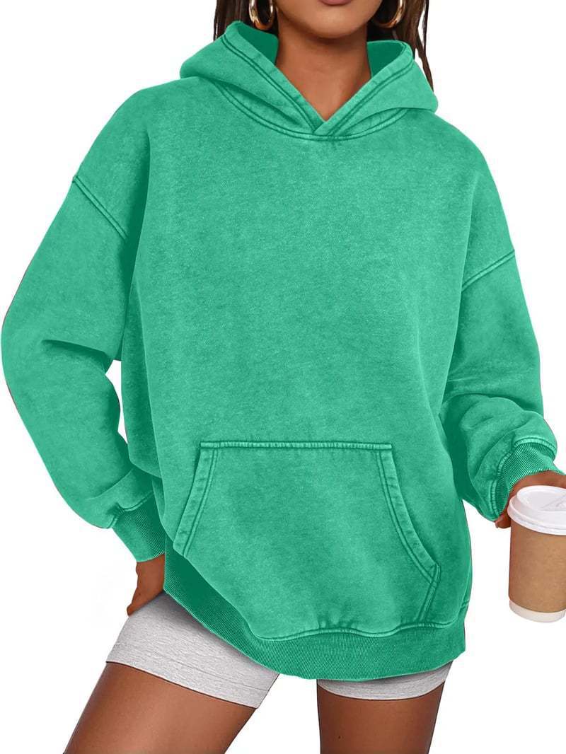 Lune London Cozy Oversized Sweater for Women with a Practical Kangaroo Pocket