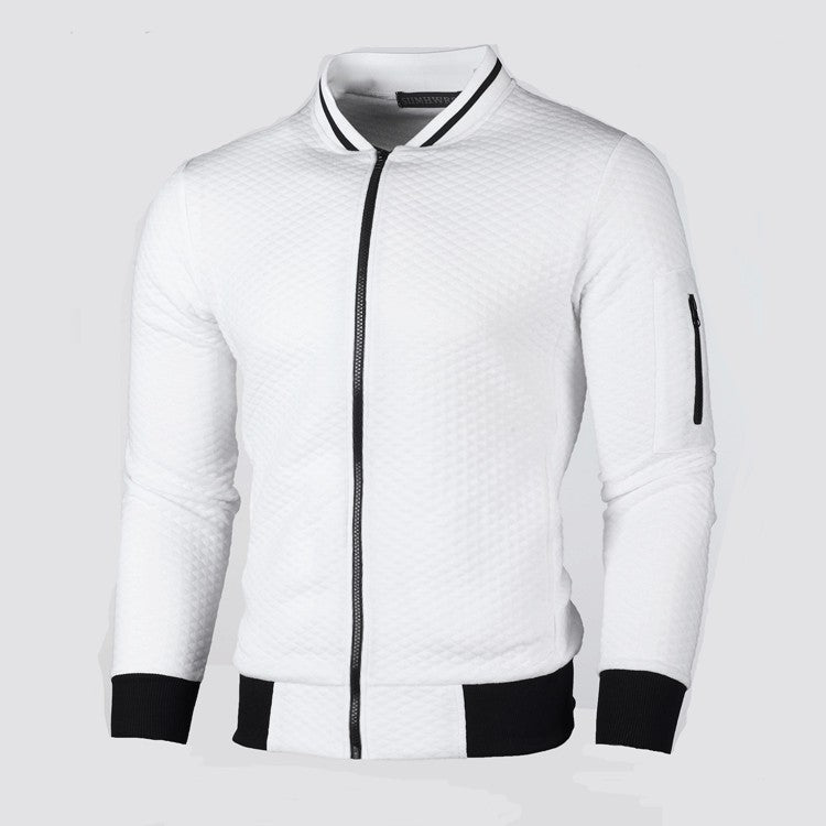 Lightweight sporty jacket for men with zipper and contrasting details Lune London