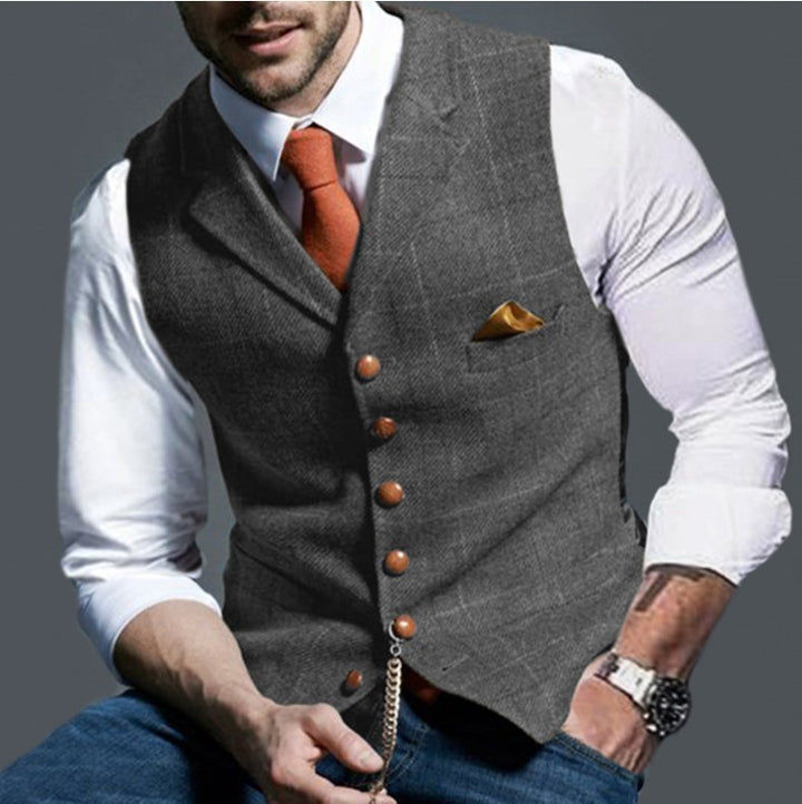 Men's stylish elegant vest in fine fabric Lune London