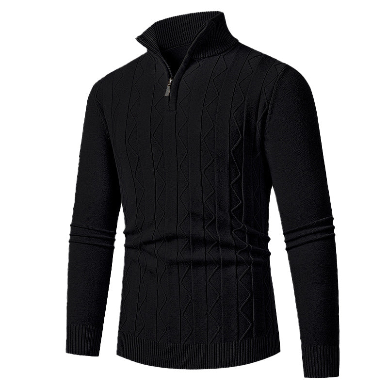 Elegant turtleneck sweater for men with structured design Lune London