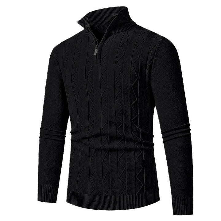 Elegant turtleneck sweater for men with structured design Lune London