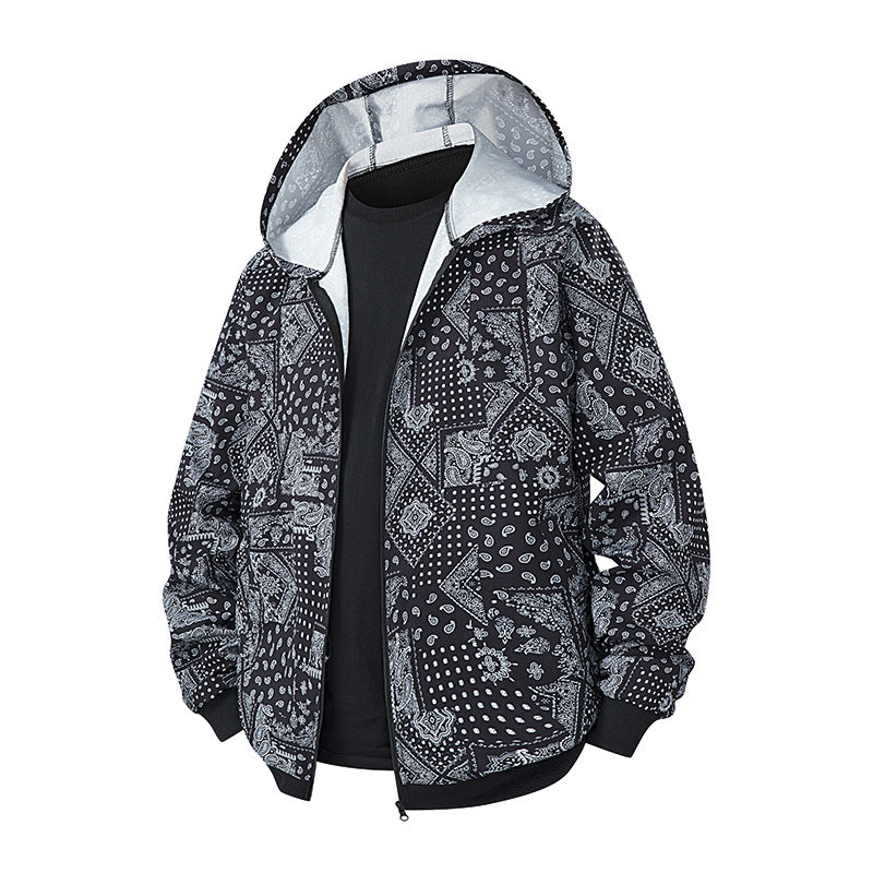 Lightweight windbreaker jacket for women with a colorful pattern and breathable properties Lune London