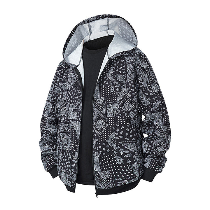 Lightweight windbreaker jacket for women with a colorful pattern and breathable properties Lune London