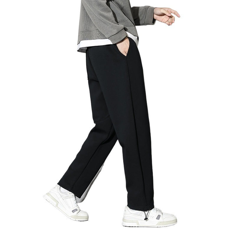 Casual jogger pants for men with elastic waistband and zippered pockets on the sides Lune London