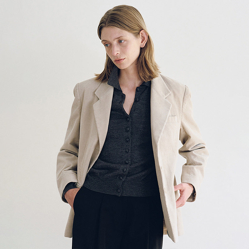 Blazer Chic & Stil Élegant Vintage pour Femmes