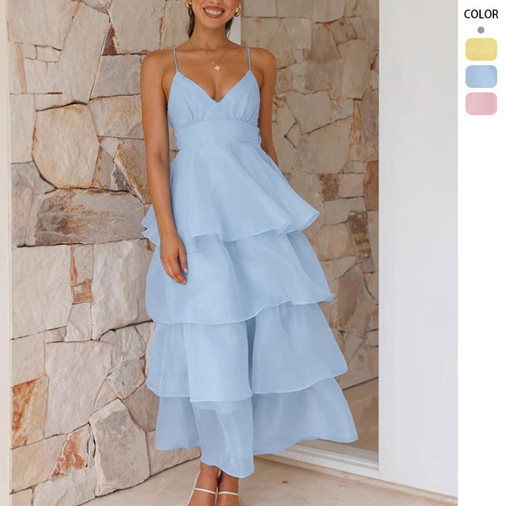 Light and airy maxi dress for women with voluminous layers Chic & Stil