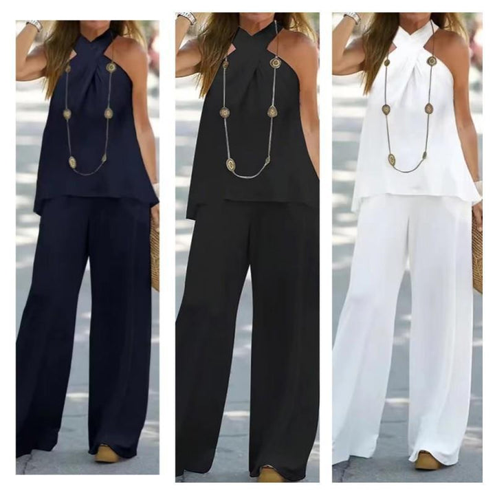 Women Elegant and airy set with wide pants Lune London