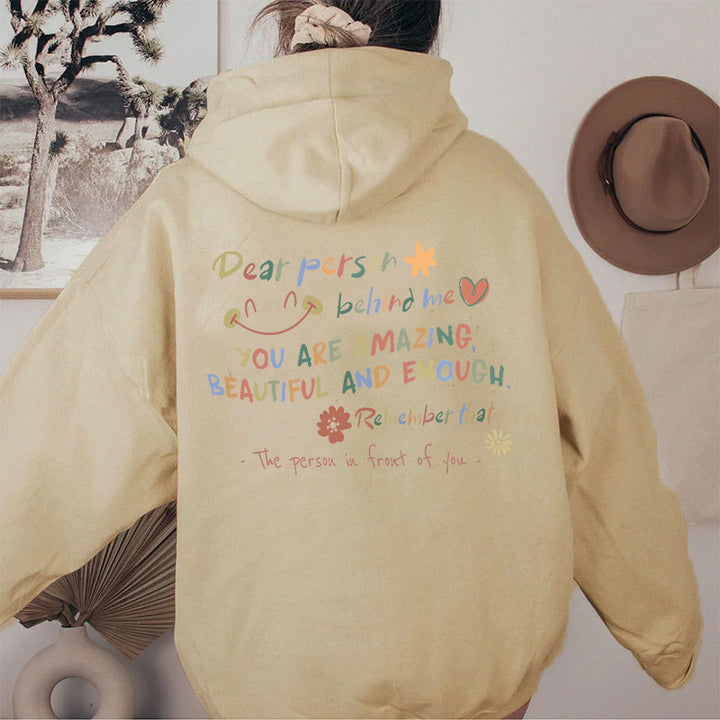 Women's Hooded Sweatshirt with Motivational Print and Comfortable Fit Lune London