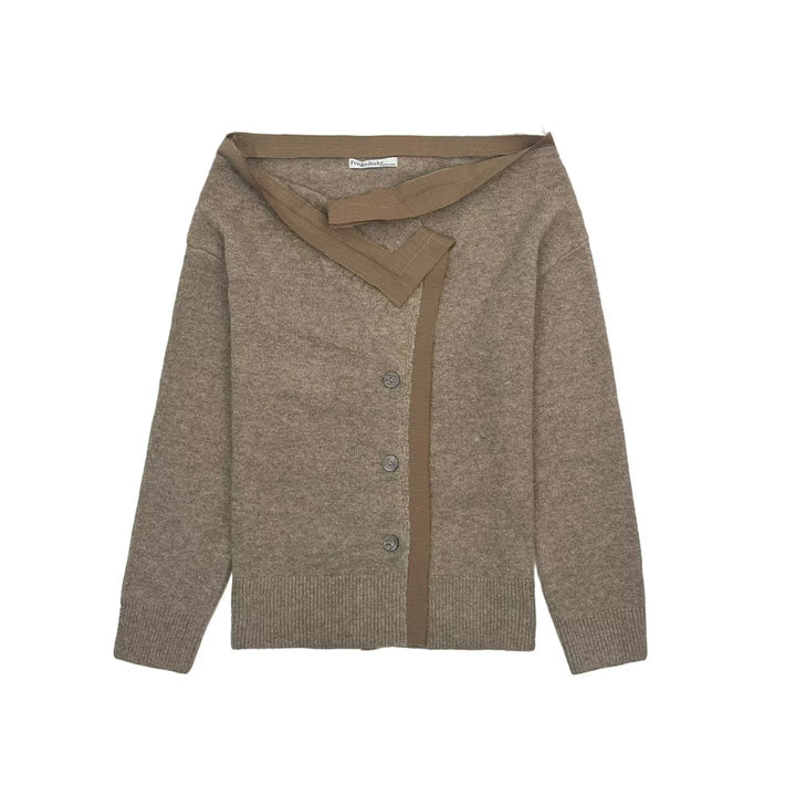 Cardigan douillet et doux pour femmes avec ceinture à liens élégants Chic & Stil