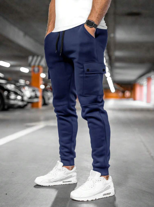 Modern cargo joggers for men with elastic waistband and practical pockets Lune London