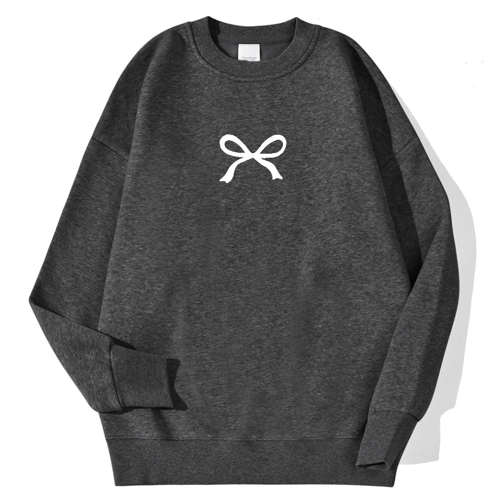 Sweat à capuche confortable pour femmes avec motif de nœud à la mode Chic & Stil