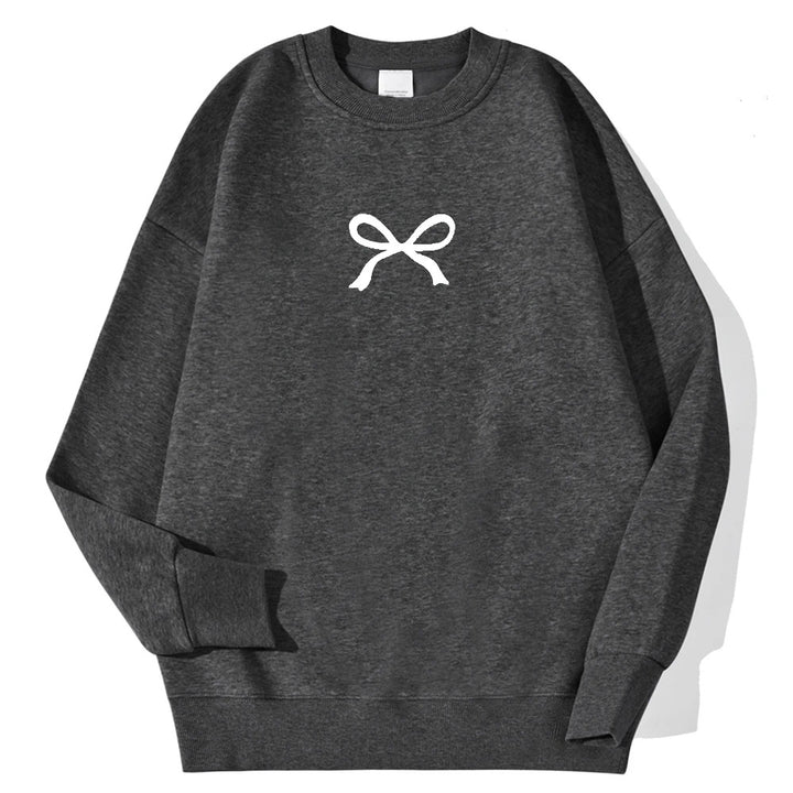 Sweat à capuche confortable pour femmes avec motif de nœud à la mode Chic & Stil