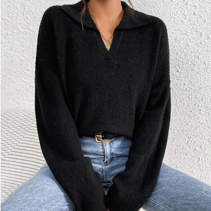 Pull décontracté pour femmes avec design en rib côtelé texturé Chic & Stil