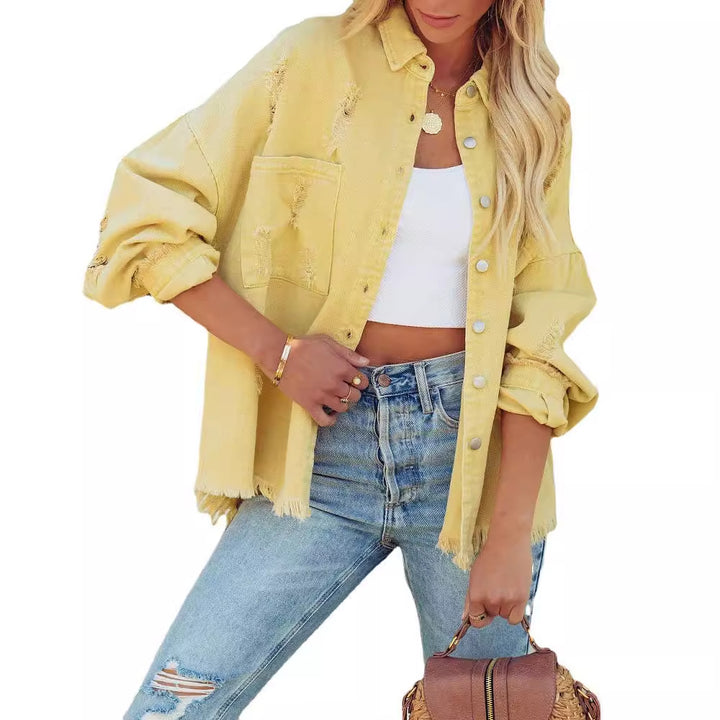 Chic & Stil oversized denim shirt for women