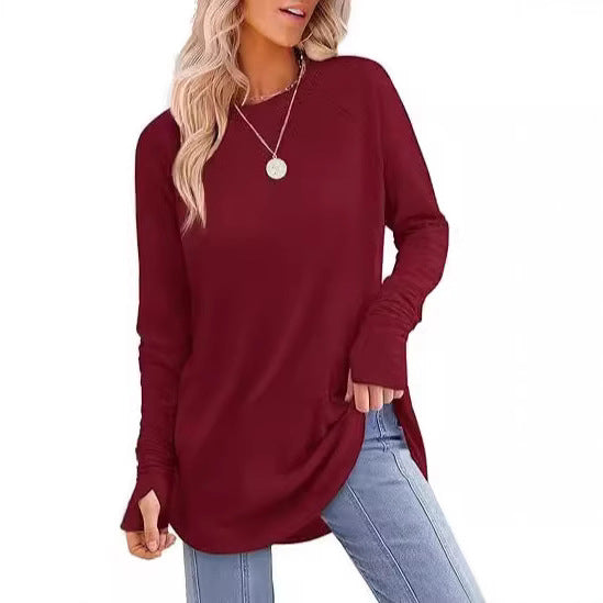 Women's casual long sleeve t-shirt with modern cut Lune London