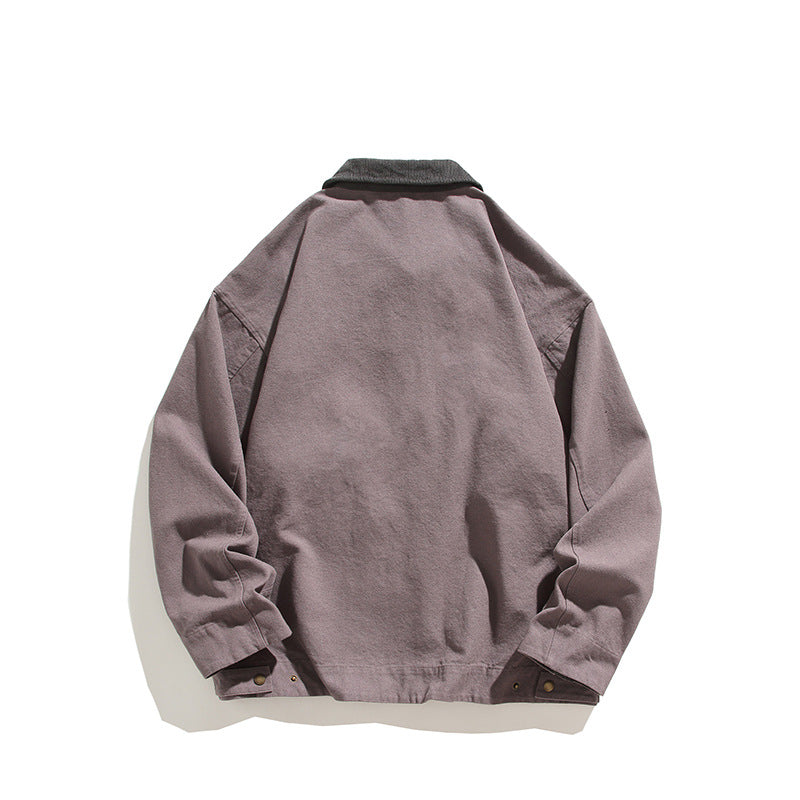 Robust casual jacket for men with high collar and practical pockets Lune London