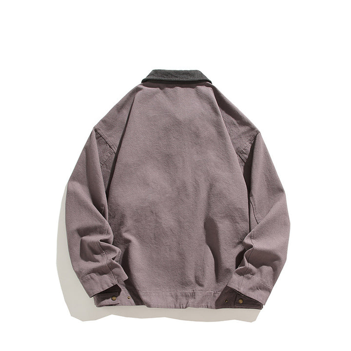 Robust casual jacket for men with high collar and practical pockets Lune London