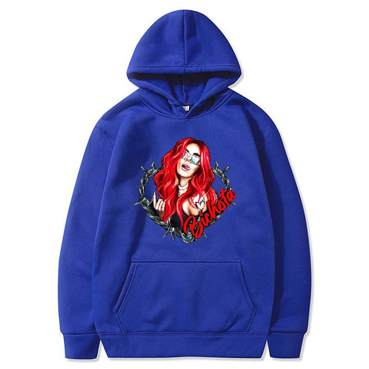 Women’s hoodie with artistic graphic print and cozy fit Chic & Stil