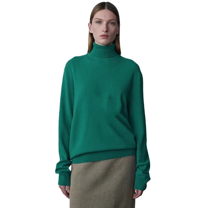 Pull à col roulé pour femmes en laine de haute qualité Chic & Stil
