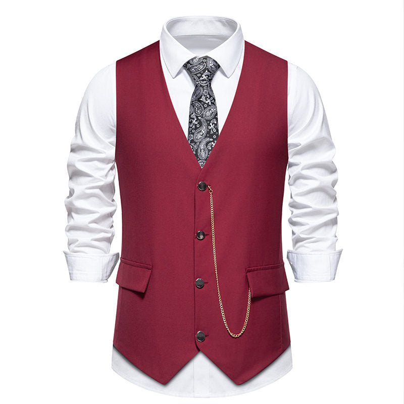Elegant men's suit vest in a classic and modern style with practical pockets Lune London