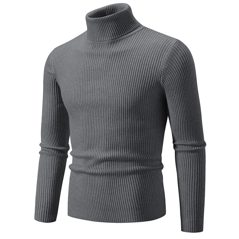 Elegant turtleneck sweater for men in durable knit material Lune London