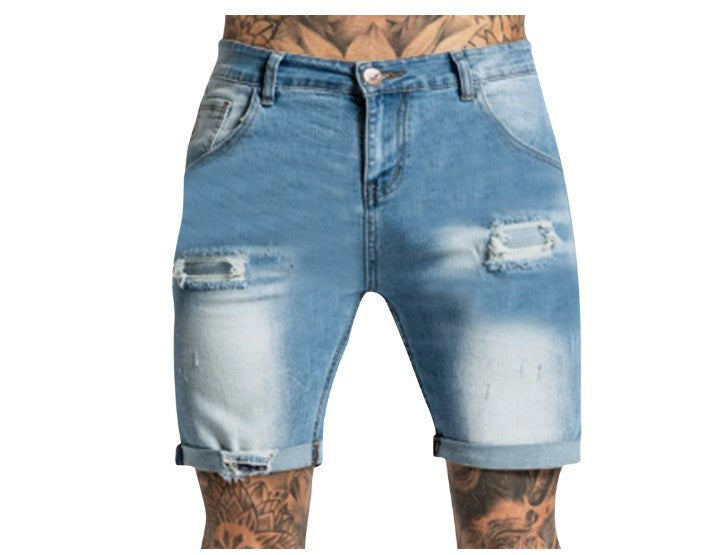 Men's Destroyed Jeans Shorts Lune London