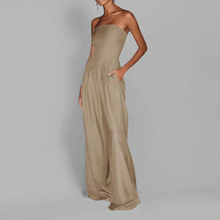 Robe de soirée élégante sans manches pour dames avec poches latérales Chic & Stil