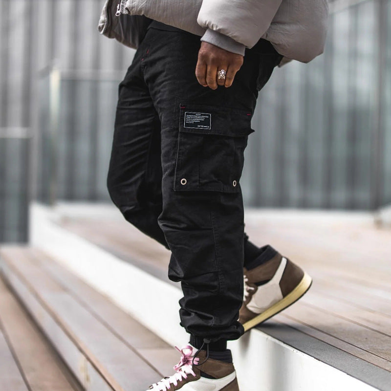 Men's cargo pants with practical pockets and chic and stylish cuffs