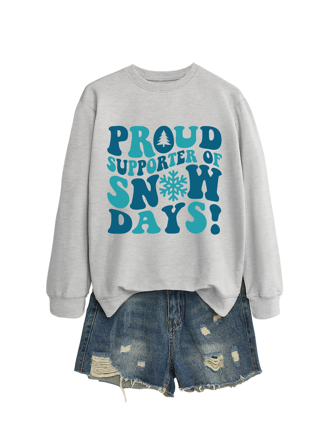 Sweatshirt femme avec imprimé créatif et coupe décontractée Chic & Stil