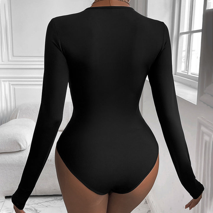 Lune London fitted long sleeve body for women with twist detail