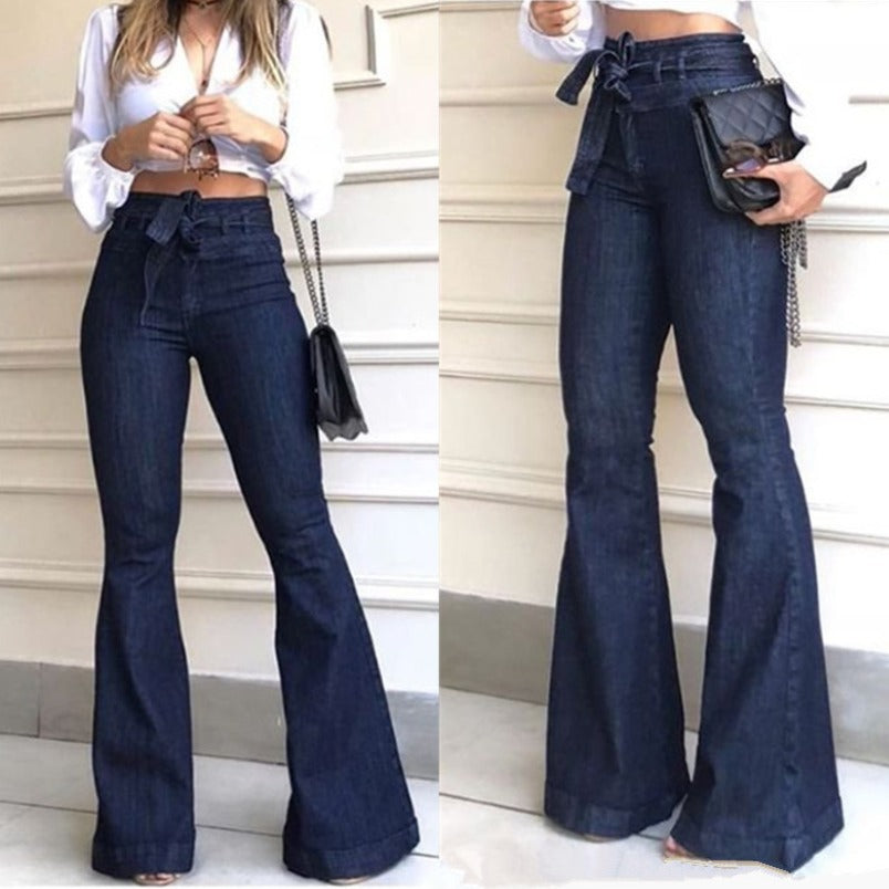 Lune London | Women's Flared Jeans with High Waistband