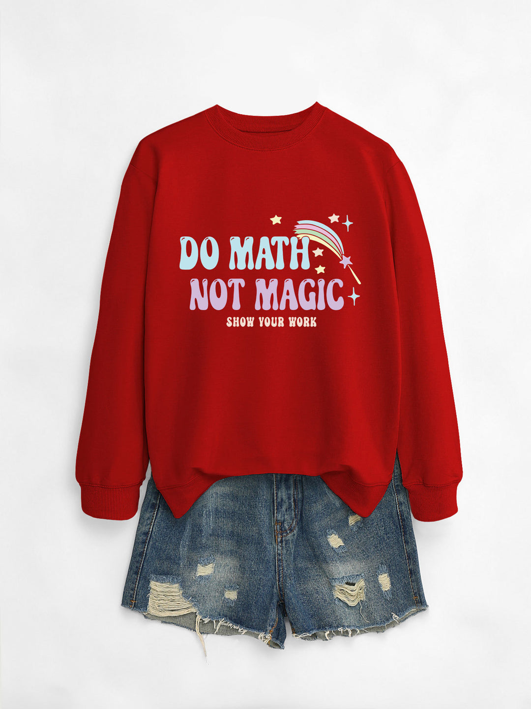 Sweat-shirt décontracté pour femmes avec motif de mathématiques inspirant Chic & Stil