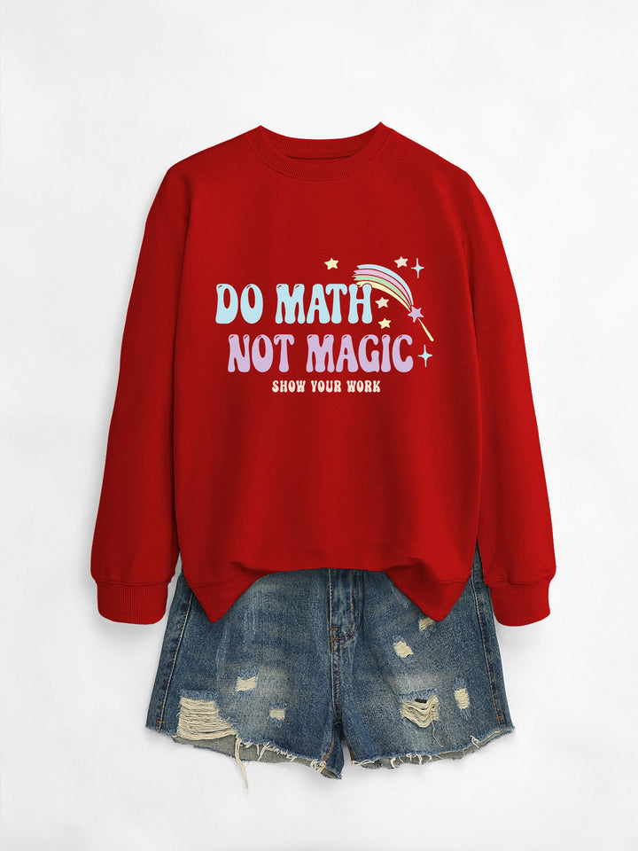 Sweat-shirt décontracté pour femmes avec motif de mathématiques inspirant Chic & Stil