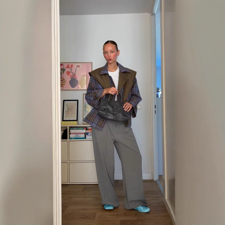 Manteau à carreaux mode femme Chic & Stil