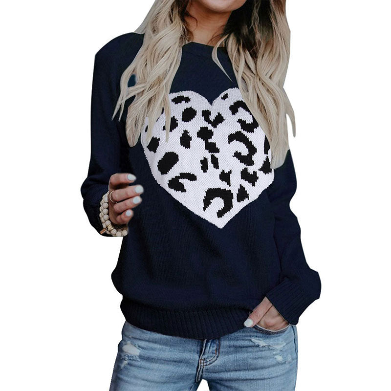 Pull femme à motif cœur Chic & Stil