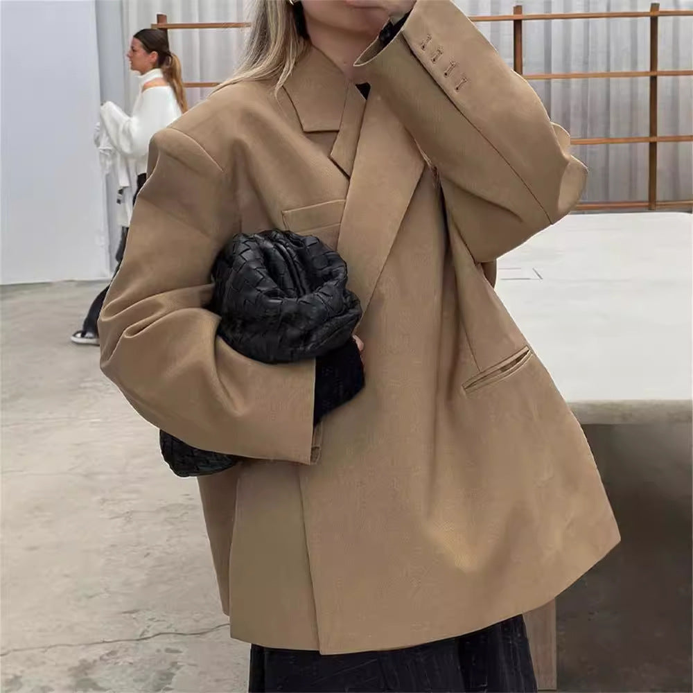 Oversized blazer jacket for women with refined cut Lune London